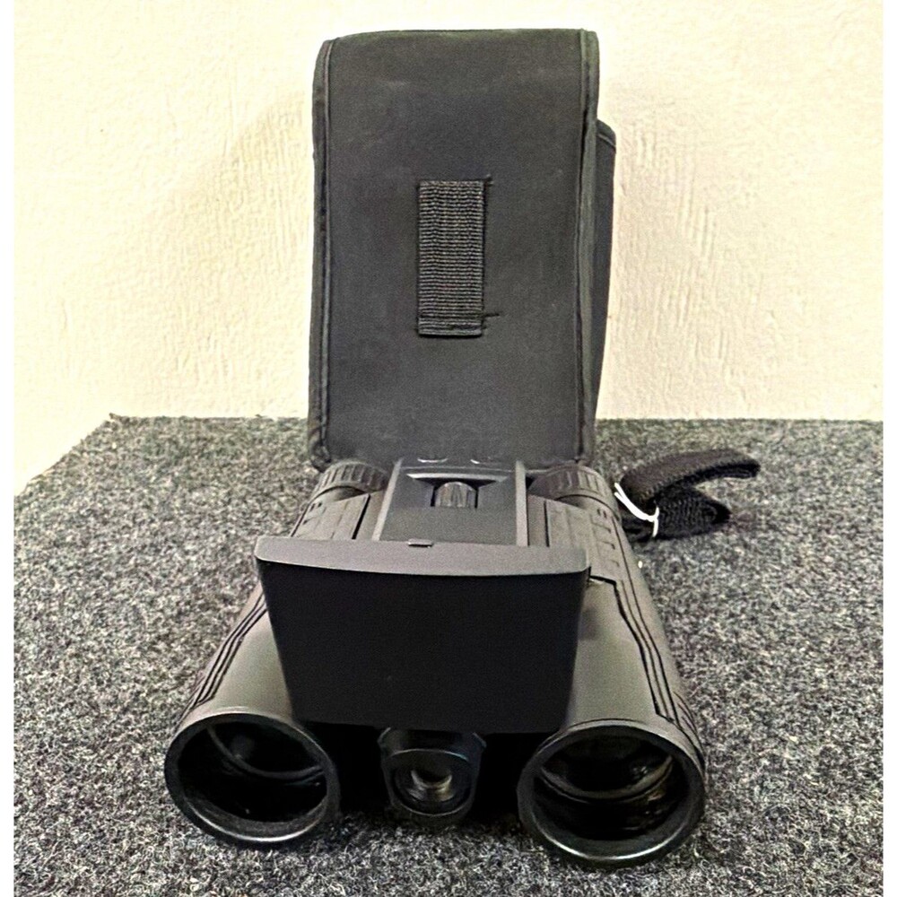 DT21 12x21 Compact Digital Binoculars w/ Built-In Screen, Multi-Coated Black